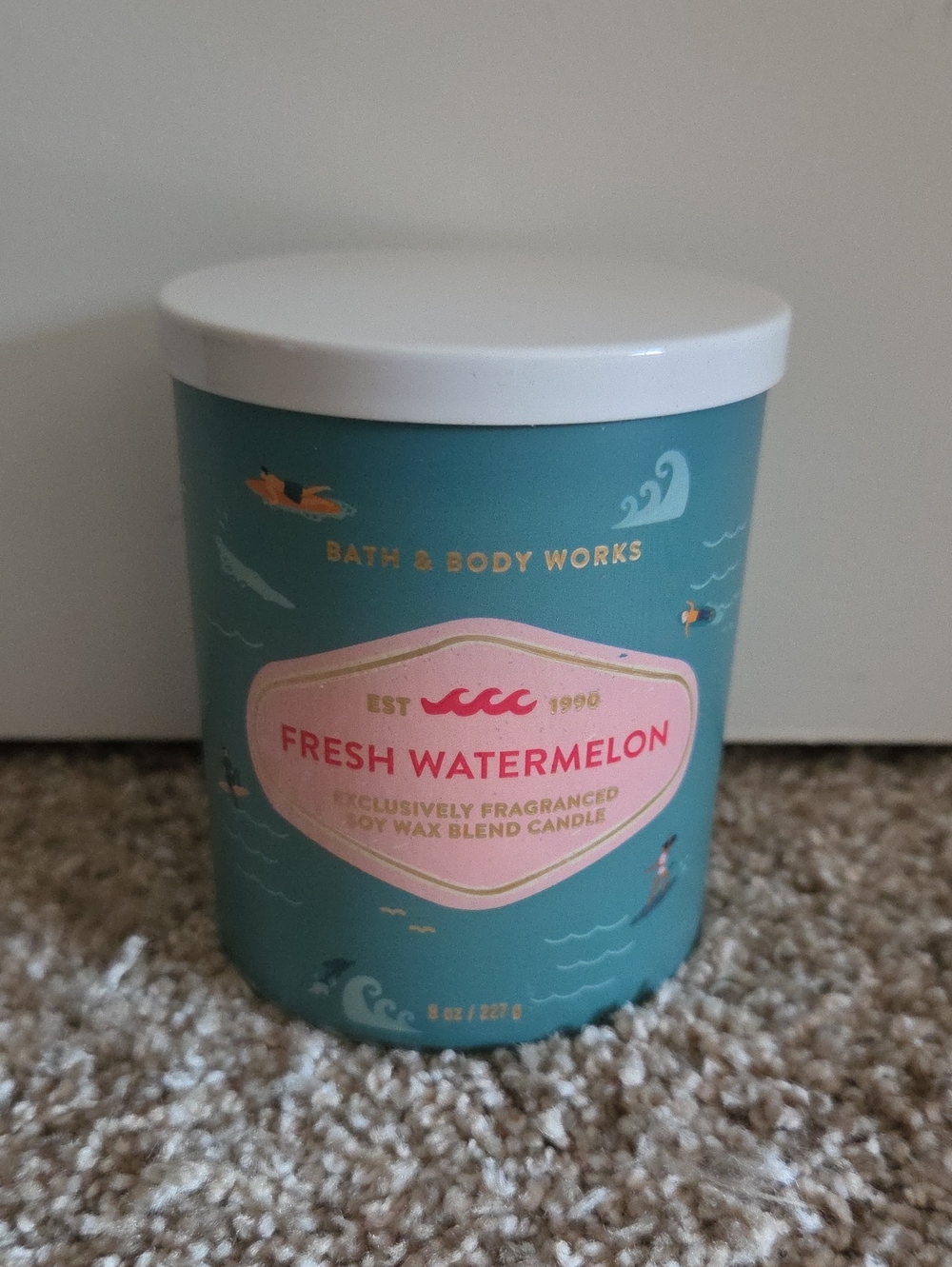 FRESH WATERMELON single Wick Candle Bath And Body Works
